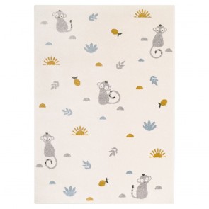 RUG NATTIOT LITTLE WILD MONKEY MIEL 120×170 100%...