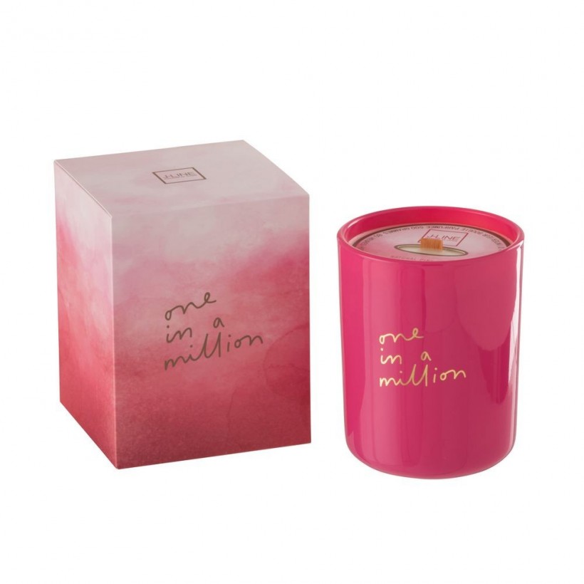 Αρωματικό κερί JO2417 One In A Million Glass Fuchsia - Scent: Tropical Fruity