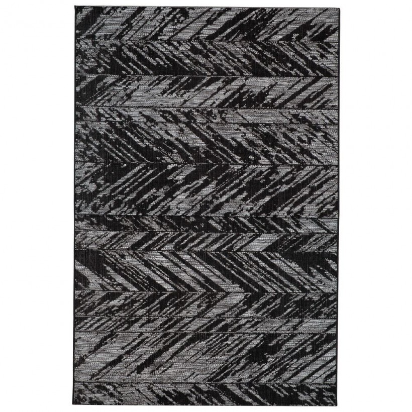 RUG VIVARAISE EVORA OUT NOIR 160×230 100% POLYPROPYLENE