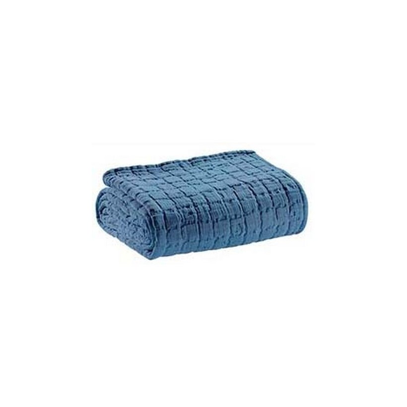 THROW VIVARAISE SWAMI ACIER 130x200 100%COTTON