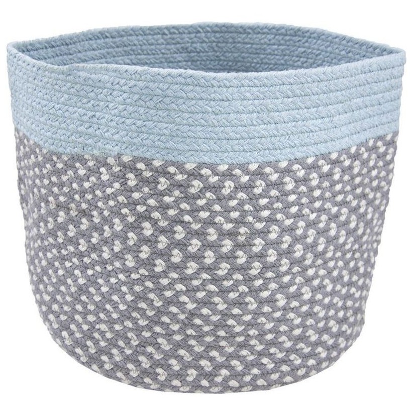 STORAGE BASKET NATTIOT BRENDA BLEU 35xH30 100% COTTON