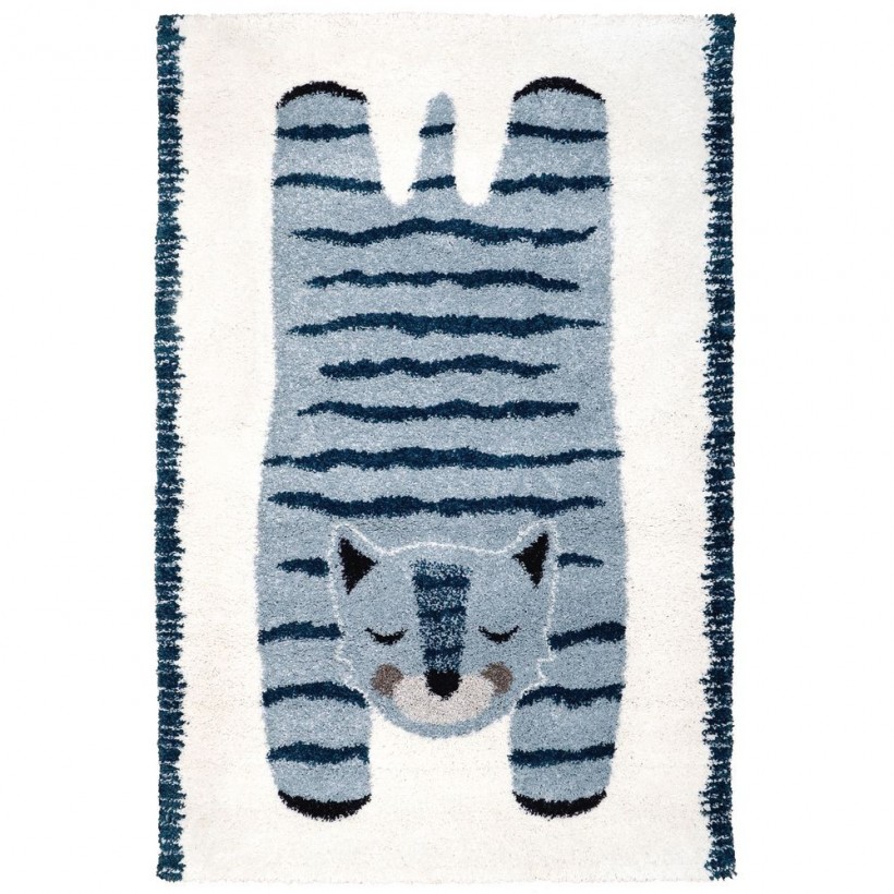 RUG NATTIOT ELVAR BLEU 100x150 100% POLYPROPYLENE