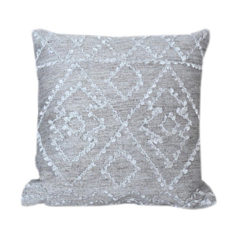 CUSHION ORTO SILVER 45X45 55% VISCOSE 45% WOOL