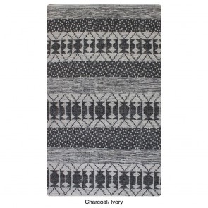 RUG ZAMBEZI CHARCOAL IVORY 160X230 100% POLYESTER