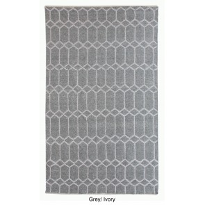 ΧΑΛΙ GLENCE GREY IVORY 160X230 100% ΣΥΝΘΕΤΙΚΟ