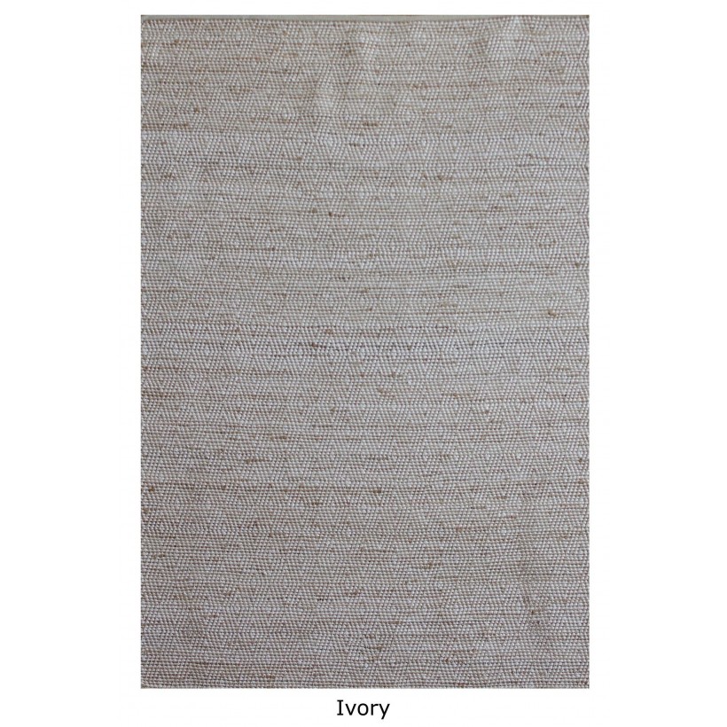 ΧΑΛΙ ABELLA IVORY 160X230 62% ΓΙΟΥΤΑ 38% ΒΑΜΒΑΚΙ