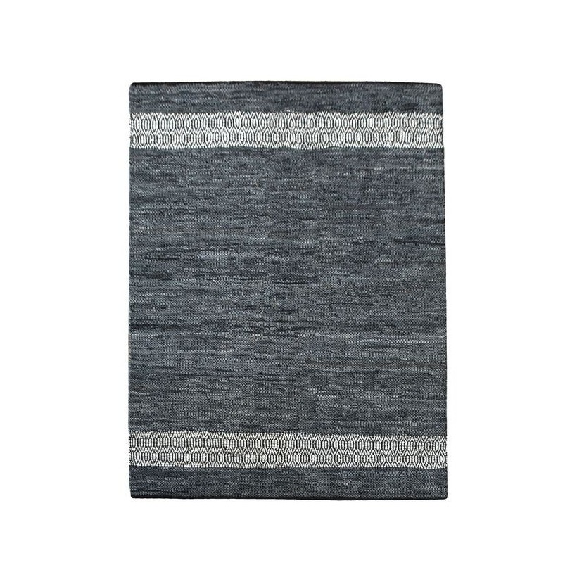 RUG OLWEN CHARCOAL 160X230 100% LEATHER