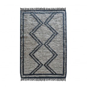 ΧΑΛΙ RIOM BEIGE CHARCOAL 160X230 100% ΔΕΡΜΑ