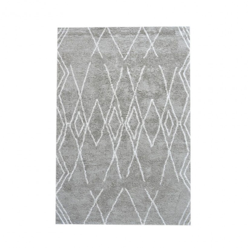 RUG RAYZAN SILVER IVORY 250X300 60% VISCOSE 40% COTTON