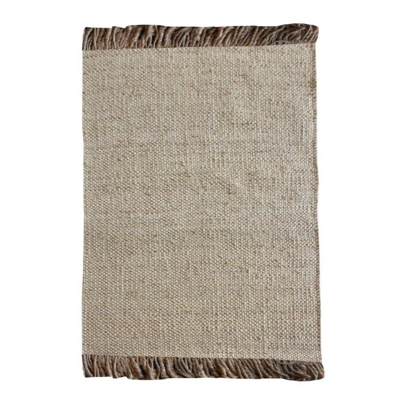 RUG ROHNS CHARCOAL GREY NATURAL 160X230 100% JUTE