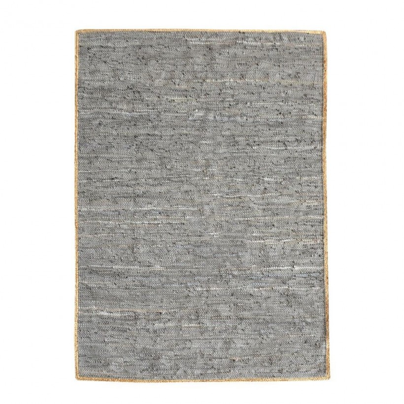 RUG JACMEL STONE 160X230 83% LEATHER 17% JUTE