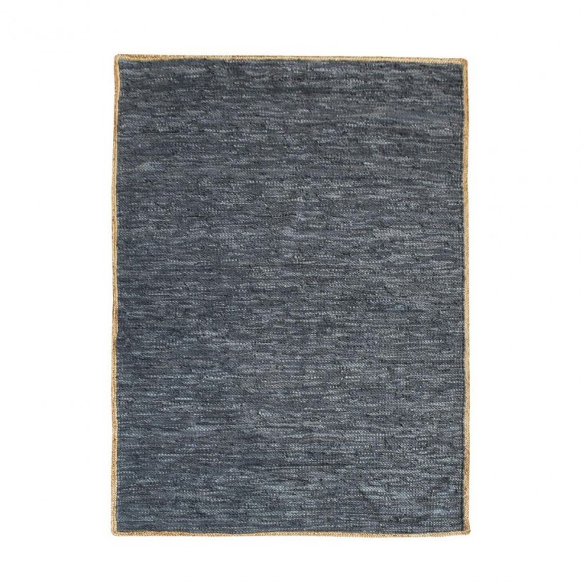 RUG SHARDA JACMEL GREY 160X230 83% LEATHER 17% JUTE