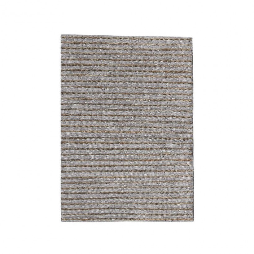 RUG  ESTELLA GREY 120X180 30% JUTE 70% LEATHER