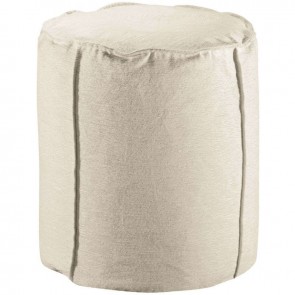 POUF VIVARAISE VELOR NEIGE 40XH42 100% POLYESTER