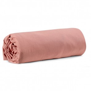 FITTED SHEET VIVARAISE CALITA 160x200 BLUSH 100% COTTON