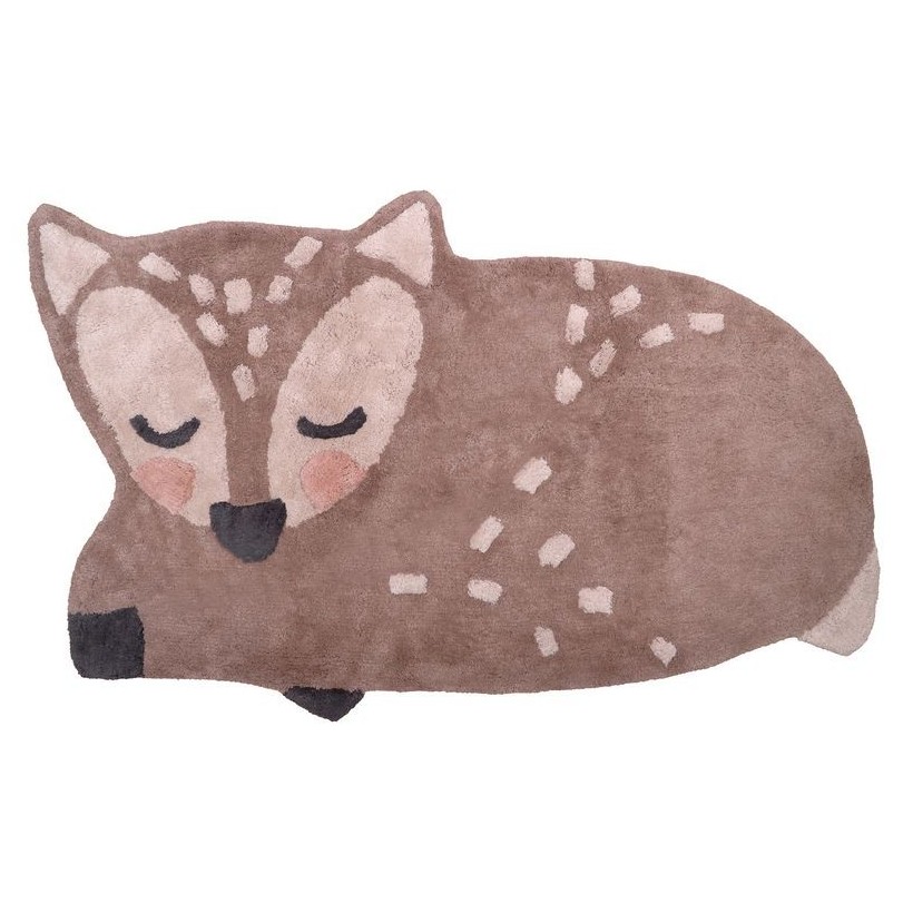 RUG NATTIOT LITTLE DEER MULTI 70x110 100% COTTON