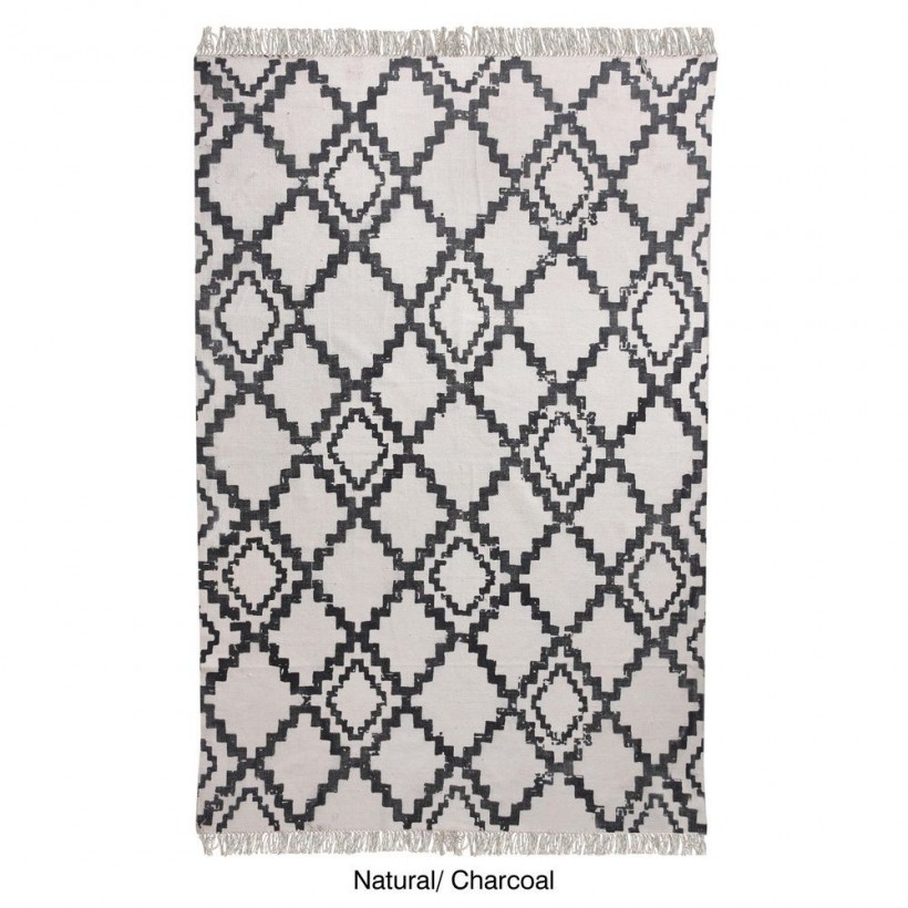 RUG  DEMURE CHARCOAL 160X230 100% COTTON