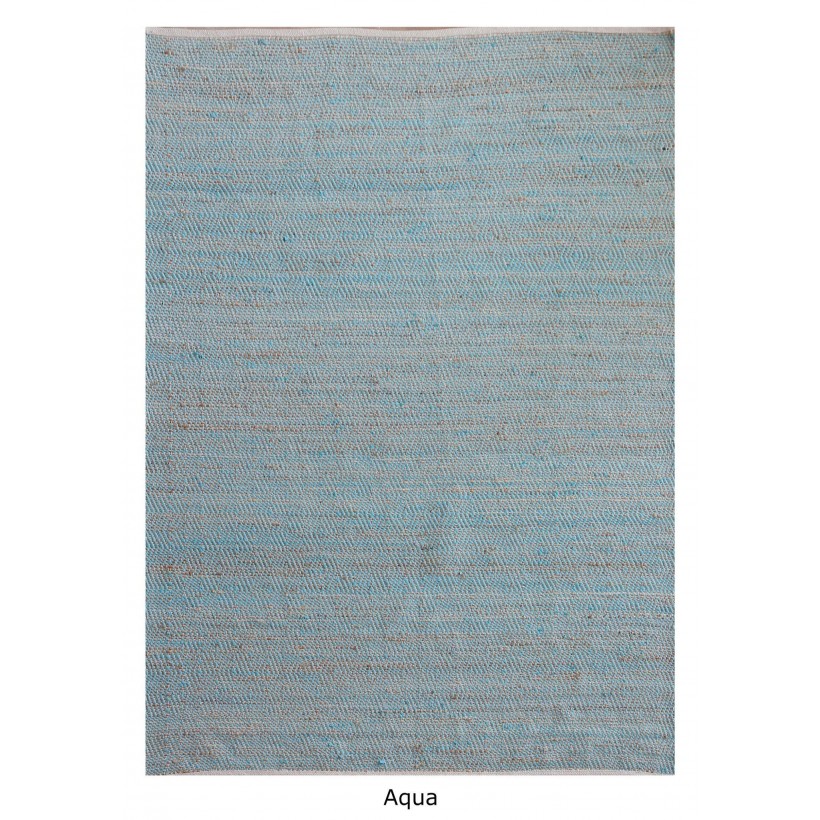 RUG  ABELLA AQUA 160X230 62% JUTE 38% COTTON