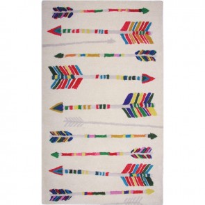 RUG NATTIOT ARROW MULTICOLOUR 80X140 100% WOOL