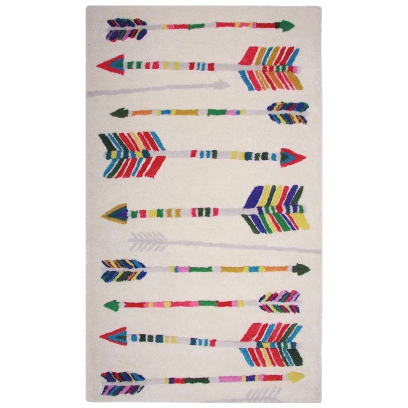 RUG NATTIOT ARROW MULTICOLOUR 80X140 100% WOOL