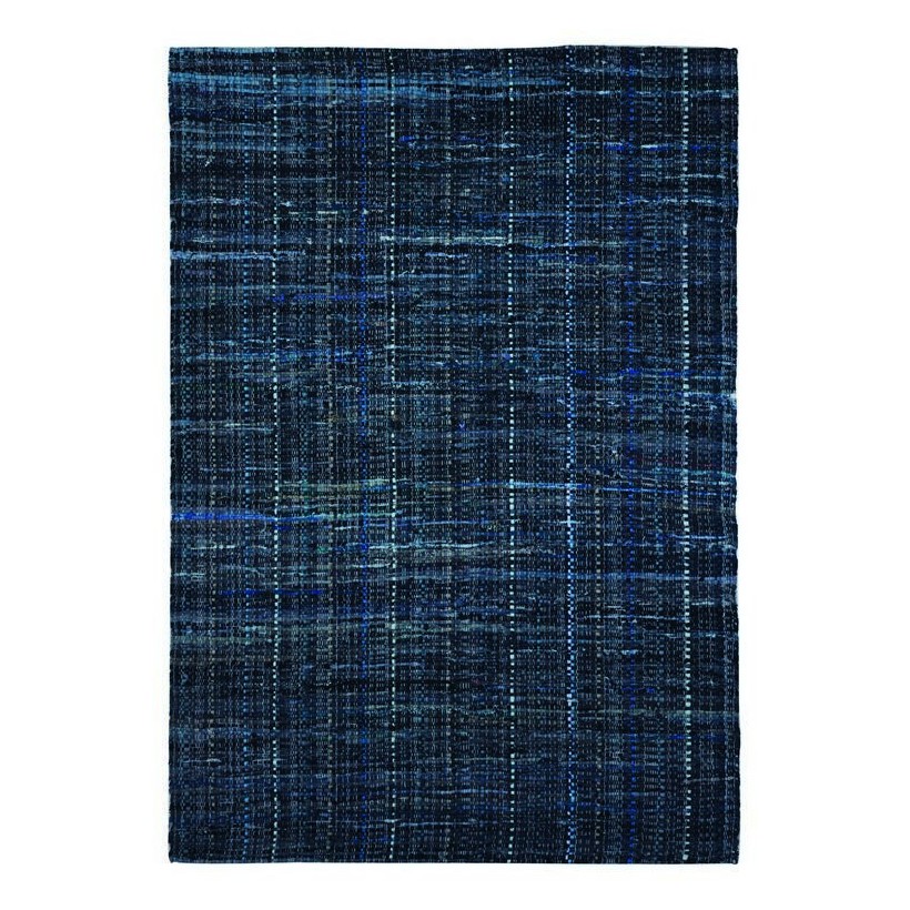 THE RUG REPUBLIC HARRIS GREY BLUE 190X290 100% RECYCLED COTTON