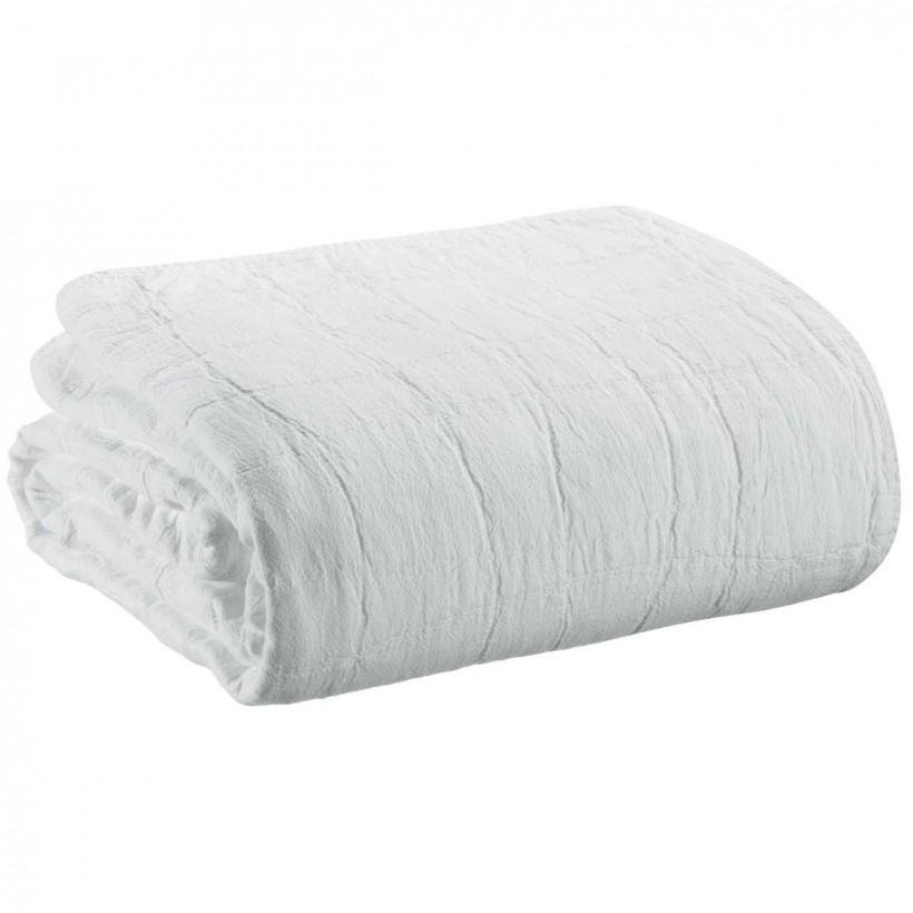 BED COVER VIVARAISE TITOU BLANC 180×260 100% COTTON