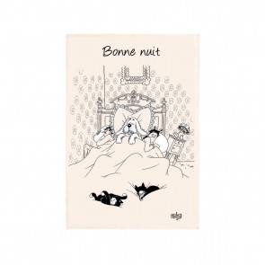 KITCHEN TOWEL WINKLER DUBOUT BONNE NUIT ECRU 48x72 100%...