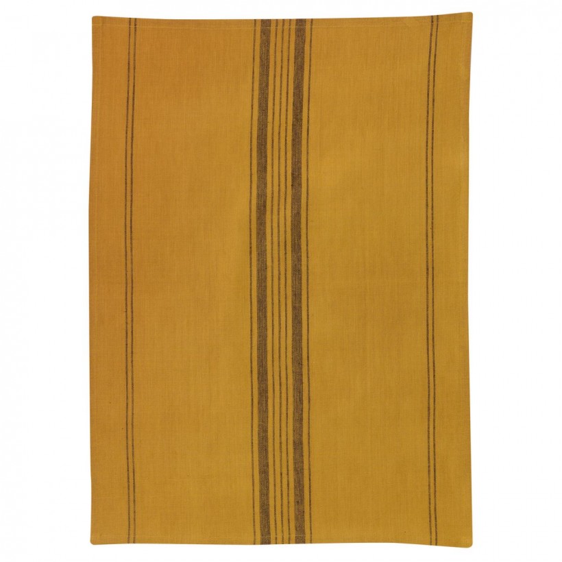 KITCHEN TOWEL WINKLER KILIA RAYE BRONZE 50X70 50% CΟΤΤΟΝ 50% LΙΝΕΝ