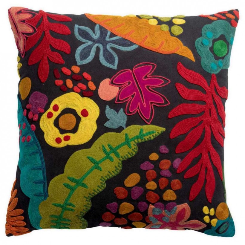 HANDMADE CUSHION VIVARAISE SIBEL MULTI 45×45 100% COTTON