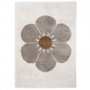 RUG NATTIOT BOHEMIAN DAISY TAUPE 120x170 100% POLYESTER