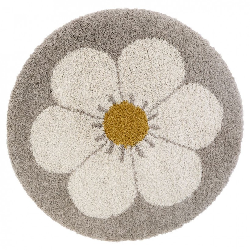 ΧΑΛΙ NATTIOT BOHEMIAN DAISY BEIGE D 120 100% ΣΥΝΘΕΤΙΚΟ