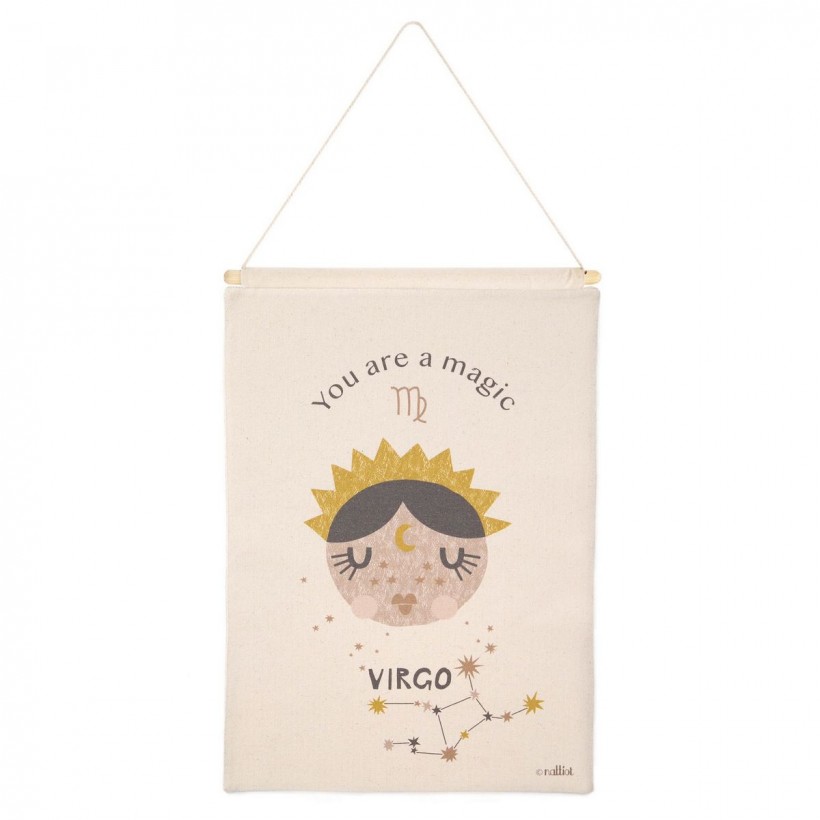 ΠΑΙΔΙΚΗ ΠΑΝΤΑ ΤΟΙΧΟΥ NATTIOT LITTLE VIRGO  NATURAL 40×50 100% ΒΑΜΒΑΚΙ