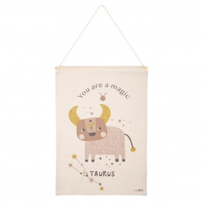 WALL HANGING NATTIOT LITTLE TAURUS NATURAL 40×50 100% COTTON