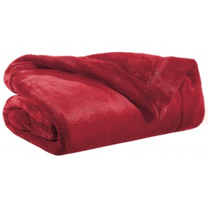 THROW VIVARAISE TENDER RUBIS 150×200 100% POLYESTER