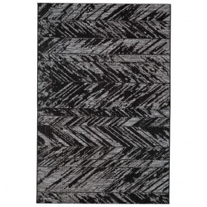 RUG VIVARAISE EVORA OUT NOIR 120x170 100% POLYPROPYLENE