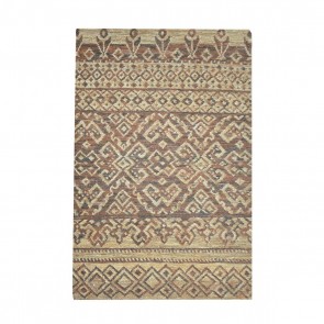 RUG ZANE NATURAL BROWN 160X230 55% LEATHER 45% JUTE