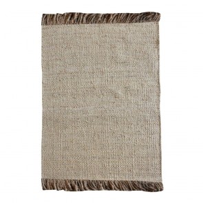 RUG ROHNS CHARCOAL GREY NATURAL 190X290 100% JUTE