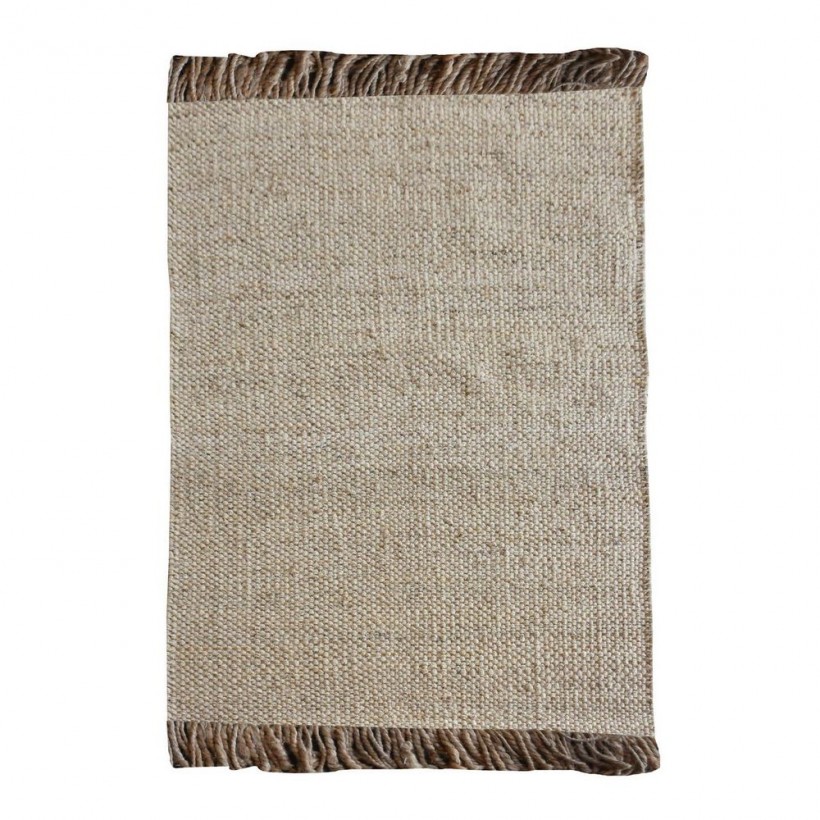 RUG ROHNS CHARCOAL GREY NATURAL 190X290 100% JUTE