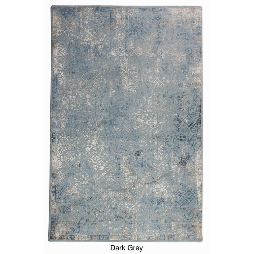 RUG MEDWIN DARK GREY 160X230 80% VISCOSE  20% POLYPROPELENE WITH COTTON BACKING