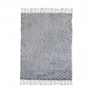 RUG EDIFICE GREY 160X230 100% NEW ZEALAND WOOL