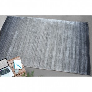 RUG TENER GREY CHARCOAL 160X230 HANDMADE 10%WOOL 90%VISCOSE