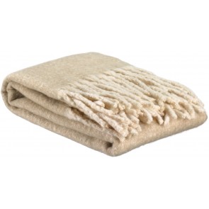 THROW VIVARAISE ISABEL UNI NATUREL 130x160 100% RECYCLED...