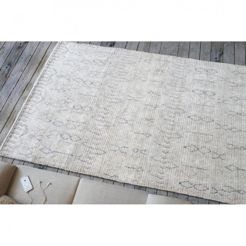 ΧΑΛΙ ARNICA IVORY 160X230 ΧΕΙΡΟΠΟΙΗΤΟ ΒΙΣΚΟΖΙ ΜΑΛΛΙ