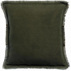 CUSHION VIVARAISE LALY OLIVE 45x45 50% LINEN 50% COTTON