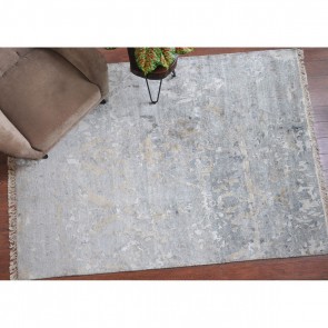 RUG MAYO BEIGE TAUPE 160X230 HAND KNOTTED 66% VISCOSE 34%...