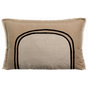 CUSHION VIVARAISE LALY BICOLORE GALET 40x65 50% LINEN 50%...