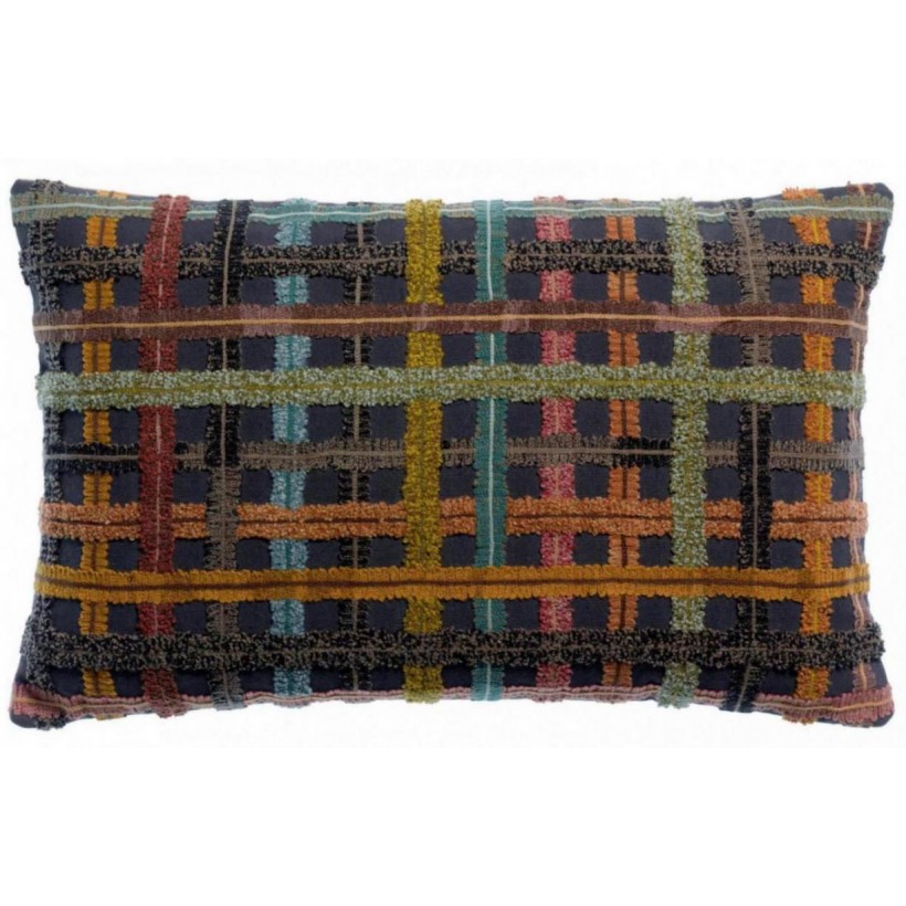 HANDMADE CUSHION VIVARAISE SOLINE AMBRE 30x50 100% COTTON