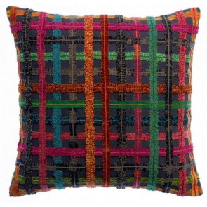 HANDMADE CUSHION VIVARAISE SOLINE MULTICO 45x45 100% COTTON