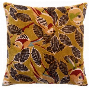 HANDMADE CUSHION VIVARAISE ZAZU VELOURS GOLD 45x45  100%...