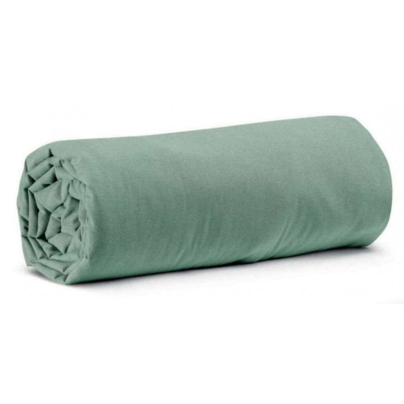 FITTED SHEET VIVARAISE CALITA SAUGE 180x200 100% COTTON